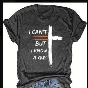 I can't t-shirt Charcol grey New Jesus can